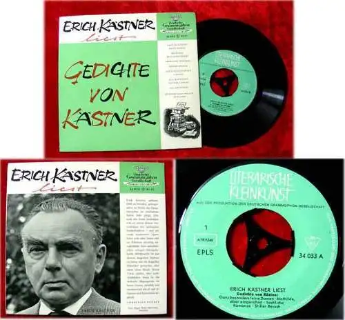 EP Erich Kästner liest Gedichte von Kästner (DGG 34 033 EPLS) D