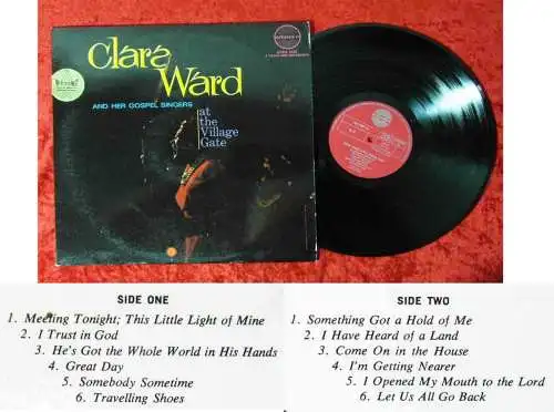 LP Clara Ward Gospel Singers At Village Gate (Amadeo AVRS 9124) D