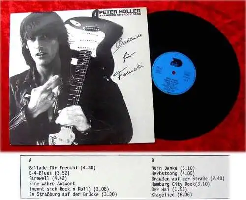 LP Peter Holler Hamburg City Rock Band Ballade für Freu