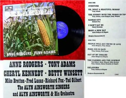 LP Oklahoma - Starring Anne Rodgers Tony Addams
