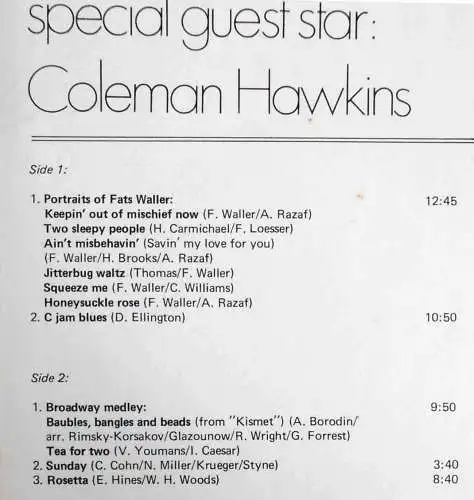 LP Earl Hines & Roy Eldridge Vol. 1 (Mercury 134 591 MFY) NL 1971
