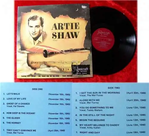 LP Artie Shaw Vol. 1 Clarinet Magic w/ Big Band & Strin