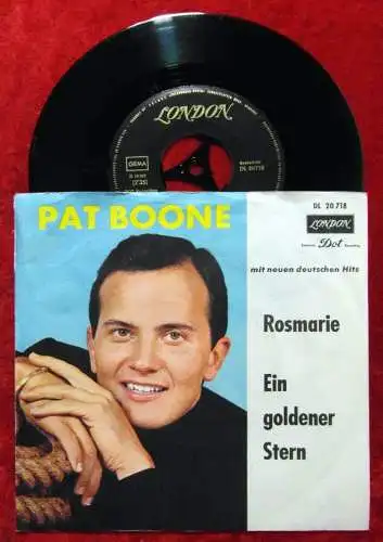 Single Pat Boone: Rosmarie / Ein goldener Stern (London DL 20 718) D