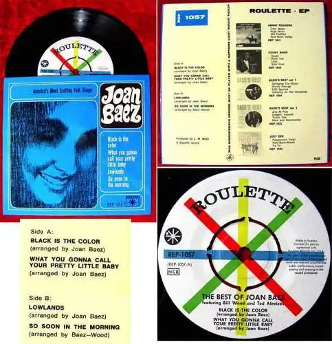 EP Joan Baez: Best ofAmerica´s Most Exciting Folk Singer (Roulette REP 1057) SE