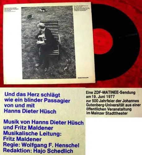 LP Hanns Dieter Hüsch: ZDF Matinee Sendung am 19. Juni 1977