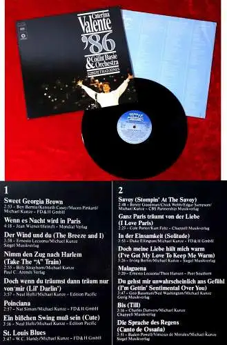 LP Caterina Valente & Count Basie Orchestra: Valente ´86 (Global 207 646-630) D