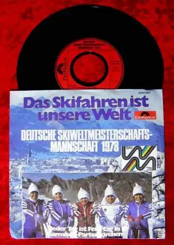 Single Deutsche Skiweltmeisterschaftsmannschaft 1978 Sk