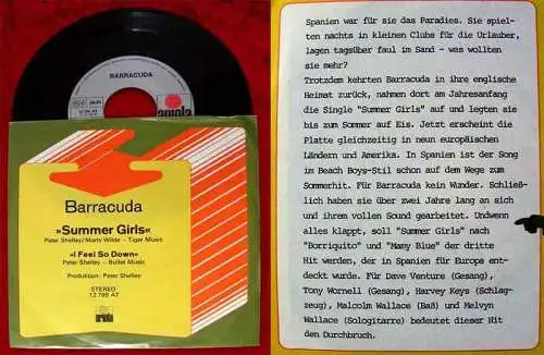 Single Barracuda: Summer Girls (Ariola 12 799) D