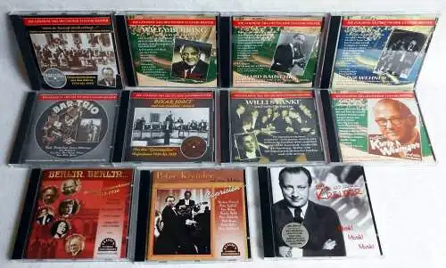 11 CD´s Die goldene Ära deutscher Tanzorchester  - Originalaufnahmen -