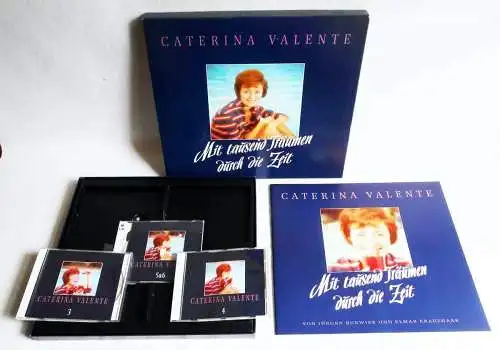 CD Box Caterina Valente: Mit 1000 Träumen durch die Zeit - nur 4 CD´s enthalten!