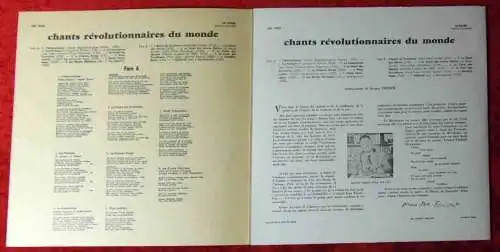 LP Groupe 17: Chants Revolutionnaires Du Monde (Le Chant Du Monde 74335) F