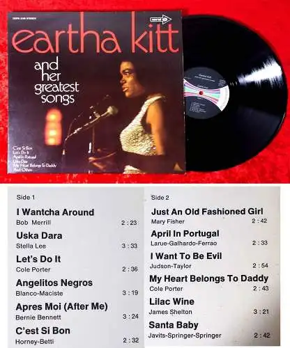 LP Eartha Kitt and her greatest Songs (Coral COPS 2136) D 1970