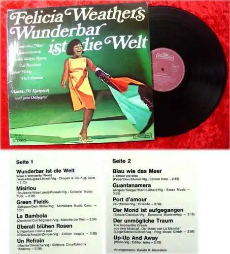 LP Felicia Weathers Wunderbar ist die Welt