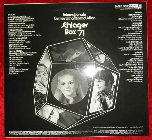 LP Schlager Box ´71 (Hör Zu SHZE 309) D