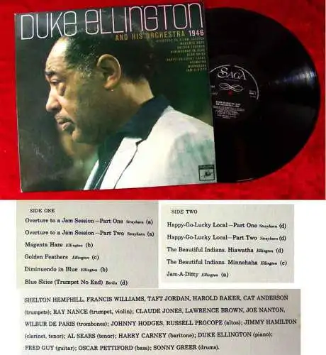 LP Duke Ellington and his Orchestra 1946 (Saga SOC 1031) UK 1966