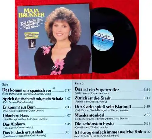 LP Maja Brunner: Das kommt uns spanisch vor (Telded 626719 AS) D 1987
