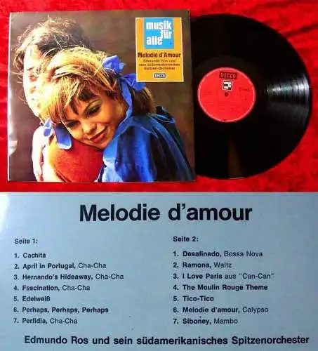 LP Edmundo Ros: Melodie d´Amour (Musik für Alle ND 154)