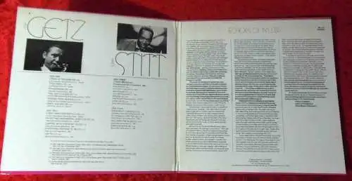 2LP Stan Getz & Sonny Stitt: Getz / Stitt (Roulette RE-123) US