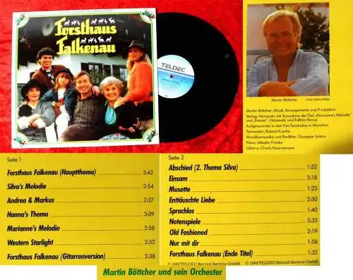 LP Martin Böttcher: Forsthaus Falkenau (Teldec 244 907-1 AS) TV-Serie / D 1989