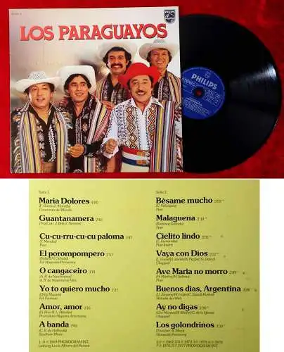 LP Los Paraguayos (Philips 27 332-6) Clubsonderauflage 1980