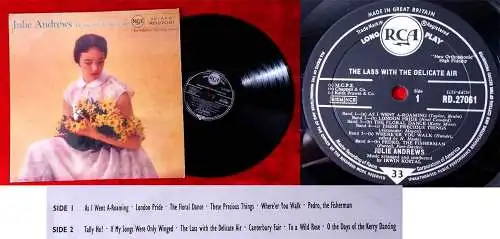 LP Julie Andrews: The Lass with the delicate air (RCA Mono RD-27061) UK 1962