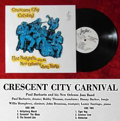 25cm LP Paul Barbarin & His New Orleans Jazz Band: Crescent City Carnival / US