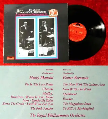 LP Henry Mancini & Elmer Bernstein: In Highlights from Filmharmonic 1970 UK 1971