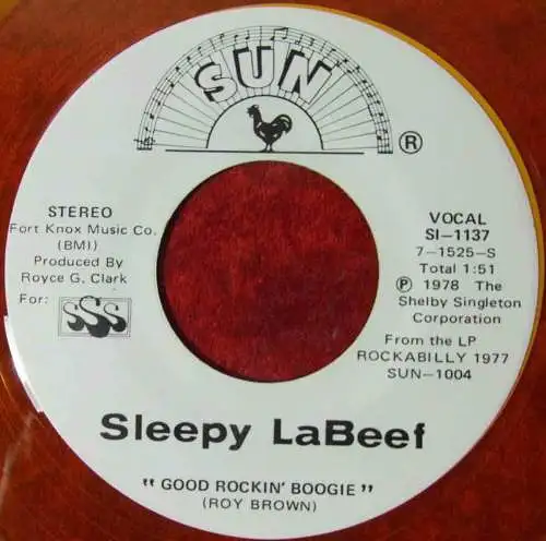 Single Sleepy LaBeef: Good Rockin´ Boogie (Sun SI-1137) US