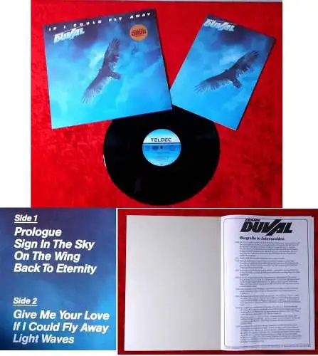 LP Frank Duval: If I Could Fly Away (Teldec 625440 AP) D 1983 mit Pressemappe