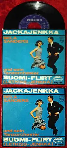 Single Bela Sanders: Jackajenkka (Philips 345 820 PF) D Musterplatte