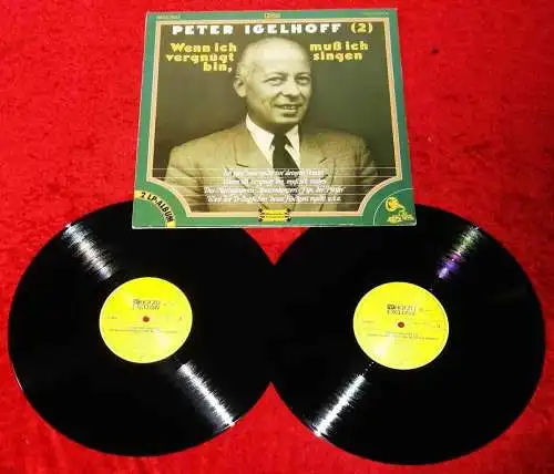 2LP Peter Igelhoff: Wenn ich vergnügt bin, muss ich singen (Odeon 1C 134-32 746)