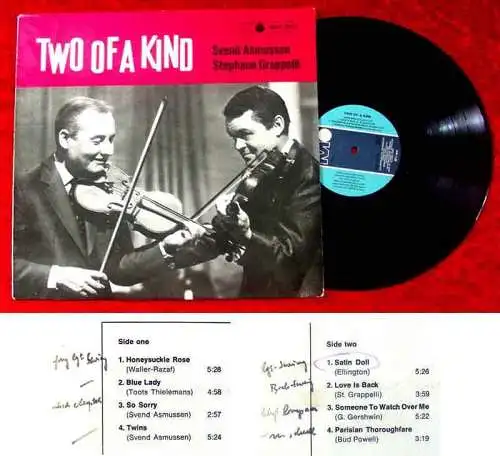 LP Svend Asmussen & Stephane Grappelli: Two of a Kind (Metronome) D 1965