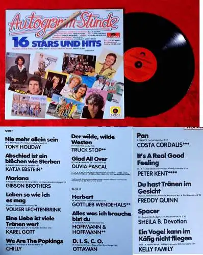 LP Autogramm-Stunde 16 Stars & Hits (Polydor 2372 043) D 1980