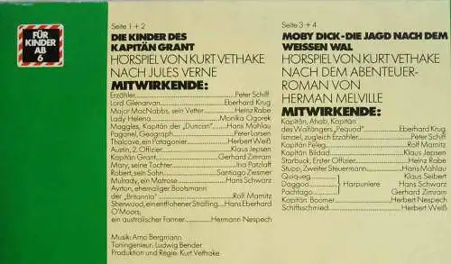 2LP Die Kinder des Kapitän Grant  / Moby Dick (Fass 6641 473) D 