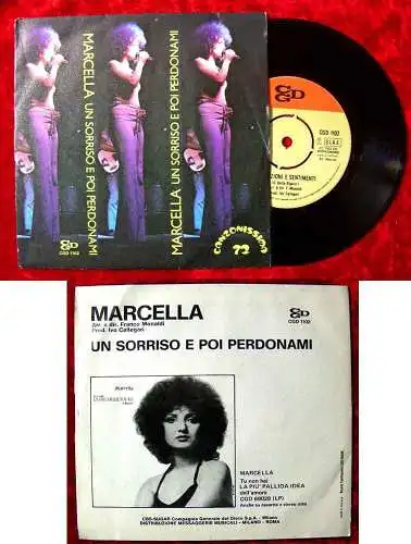 Single Marcella: Un Sorriso e poi Perdonami (CGD 1102) NL 1972