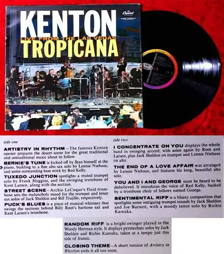 LP Stan Kenton: Live from the Las Vegas Tropicana (Capitol T 1460) UK 1960