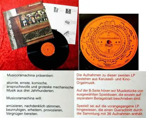 LP Musicoramachina 2 - Musikautomaten - Karussell- und Kino-Orgeln - Spieldosen