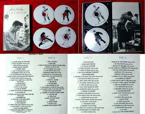4CD Set Elvis Presley: Platinum - A Life in Music (RCA) EU 1997