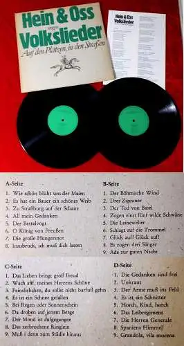 2LP Hein & Oss singen Volkslieder Auf den Plätzen, in den Straßen (Büchergilde)