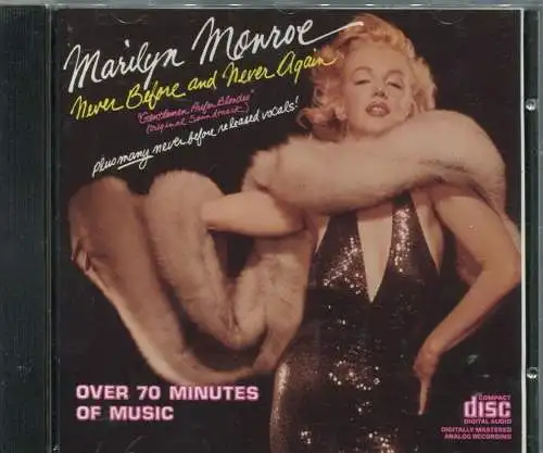 CD Marilyn Monroe: Never Before and Never Again (DRG) 1979