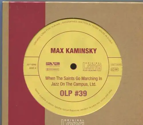 CD Max Kaminsky: When The Saints / Jazz On Campus 