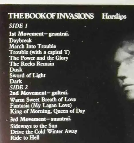 LP Horslips: Book Of Invasions (DJM 2447 498) UK 1976