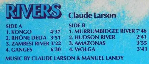 LP Claude Larson: Rivers (Selected Sound 128) D 1981