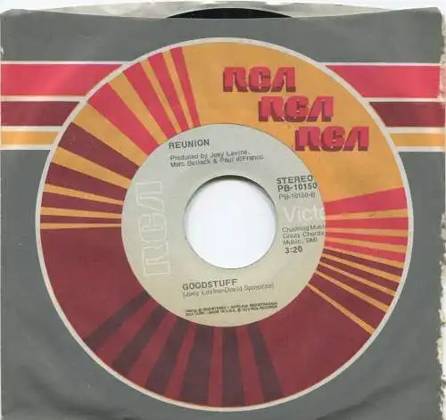 Single Reunion: Disco-Tekin (RCA PB-10250) US 1975 Promo