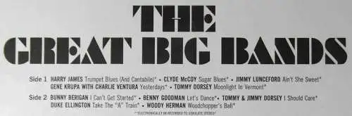 LP Great Big Bands (Columbia Special Products CSS 1506) US 