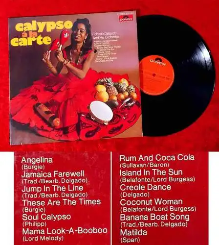LP Roberto Delgado: Calypso á la Carte (Polydor 2371 007) D 1970