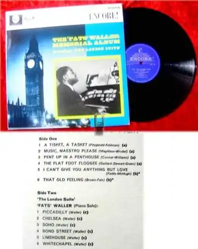 LP Fats Waller Memorial Album with Adelaide Hall