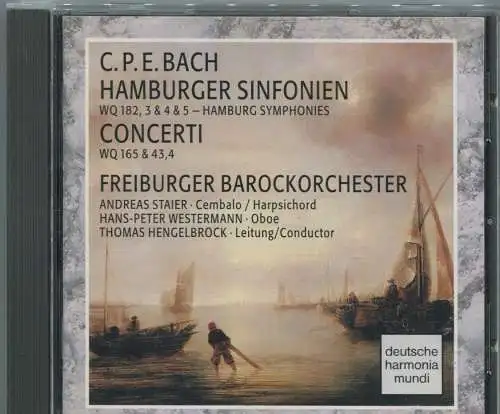 CD Freiburger Barockorchester: Bach - Hamburger Sinfonien / Concerti (BMG) 1990