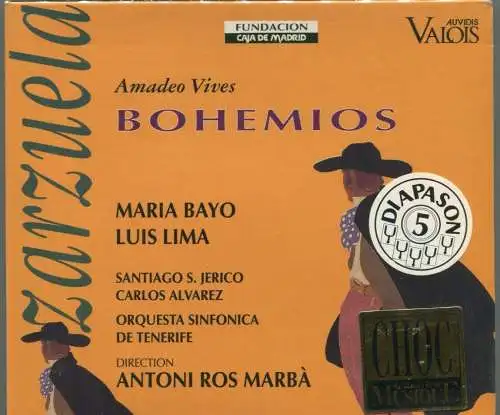 CD Vibes: Bohemios - Maria Bayo Luis Lima - (Auvidis) 1994