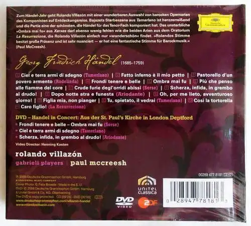 CD & DVD Rolando Villazon: Händel (Limitierte Deluxe Edition) (DGG) 2009